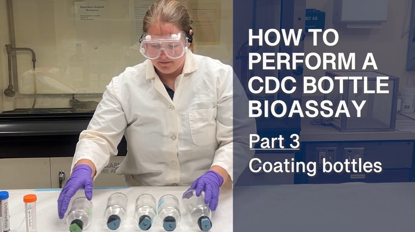  Part 3: Coating bottles with insecticide stock solution 